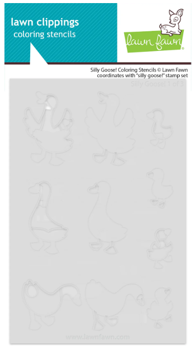 Lawn Fawn - Silly Goose! Coloring Stencils