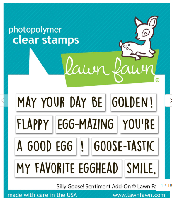 Lawn Fawn - Silly Goose! Sentiment Add-On Stamps
