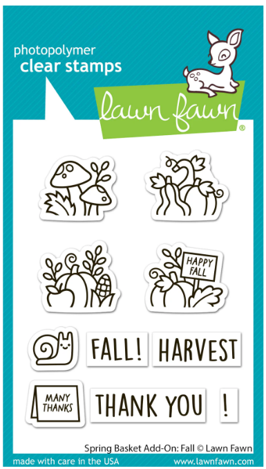 Lawn Fawn - Spring Basket Add-On: Fall Stamps