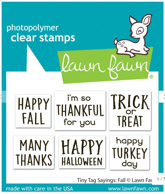 Lawn Fawn - Tiny Tag Sayings: Fall Stamps