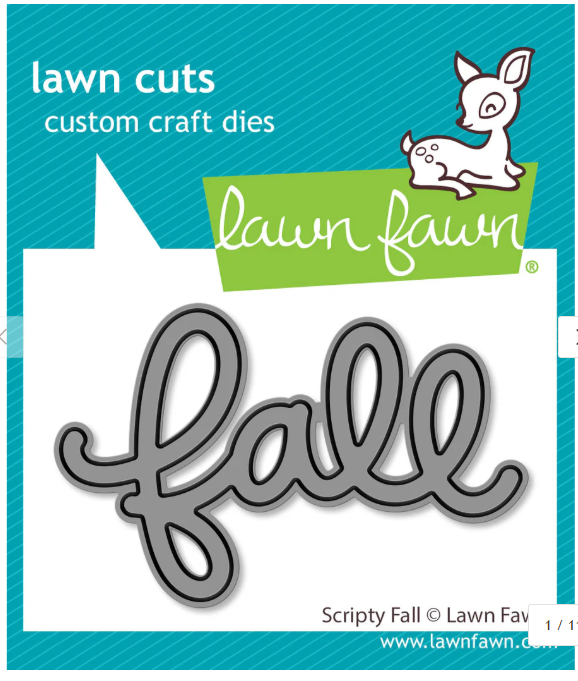Lawn Fawn - Scripty Fall Die