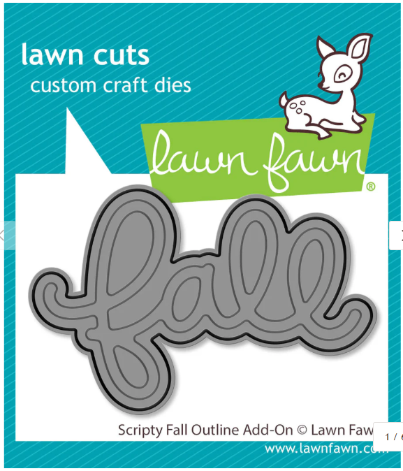 Lawn Fawn - Scripty Fall Outline Add-On Die