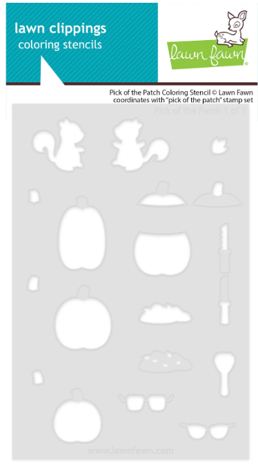 Lawn Fawn - Pick of the Patch Coloring Stencil