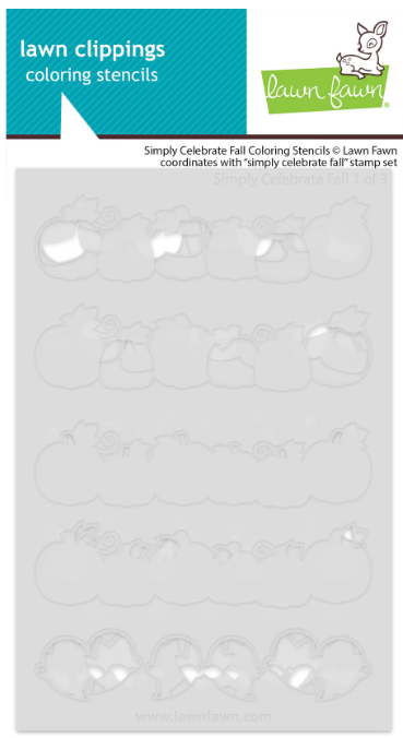 Lawn Fawn - Simply Celebrate Fall Coloring Stencils