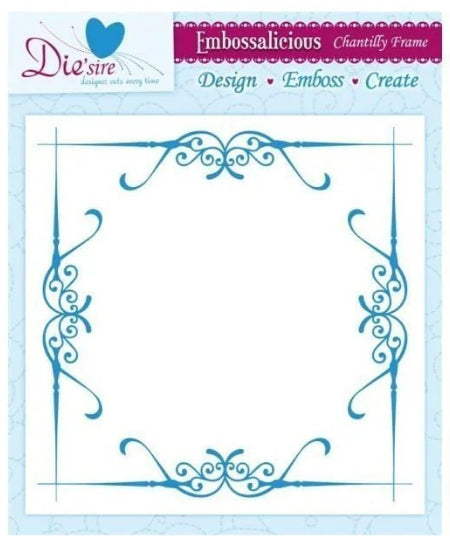 Die-Sire - Embossalicious - 8 x 8 Folder - Chantilly Frame