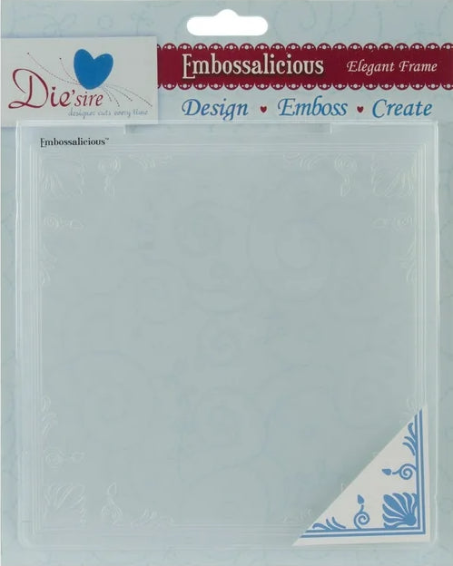 Die-Sire - Embossalicious - 6 x 6 Folder - Elegant Frame