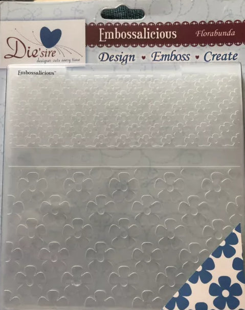Die-Sire - Embossalicious - 6 x 6 Folder - Florabunda