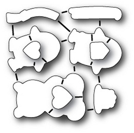 Poppystamps - Dies - Love Note Dies