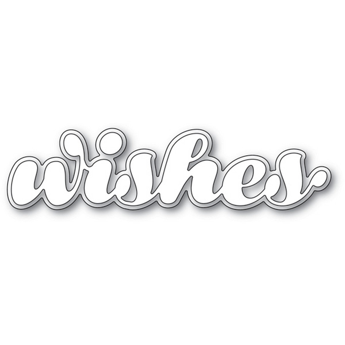 Poppystamps - Dies - Luscious Script Wishes