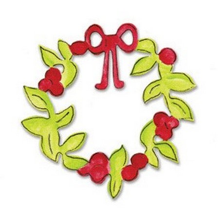 Sizzix Originals Die - Wreath, Christmas