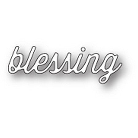 Memory Box - Dies - Blessing Perky Script