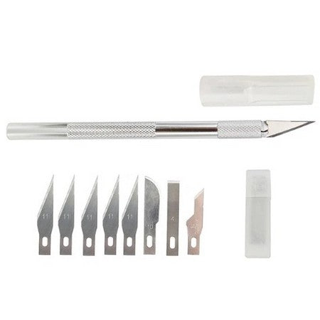 Hobby Precision Knife with 9 blades