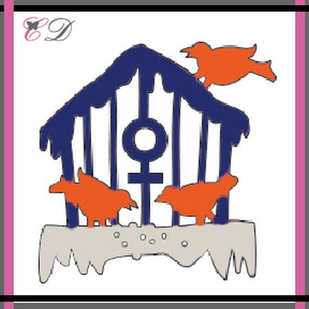 Cheapo Dies - Winter Birdhouse