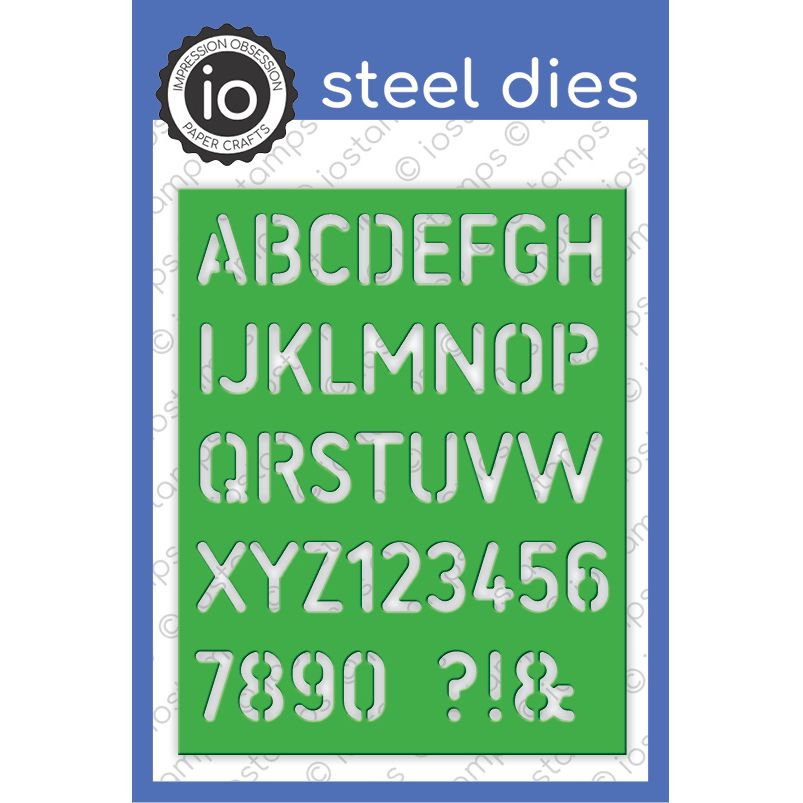 Impression Obsession - Dies - Stencil Alphabet (wired together)