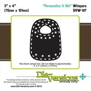 Die-Versions - Whispers - Personalize It Bib