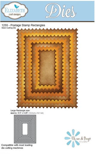 Elizabeth Craft Designs - Dies - Postage Stamp Rectangles