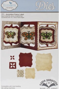 Elizabeth Craft Designs - Dies - Accordion Fancy Label