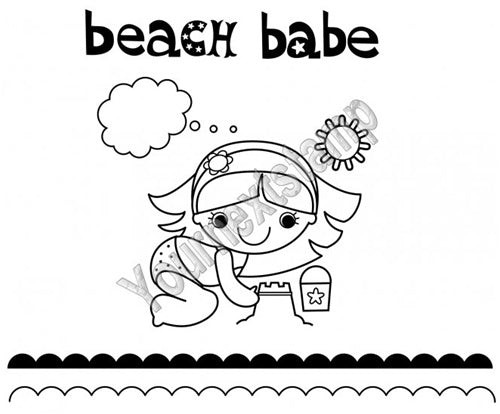Your Next Stamp - Beach Babe Fhiona