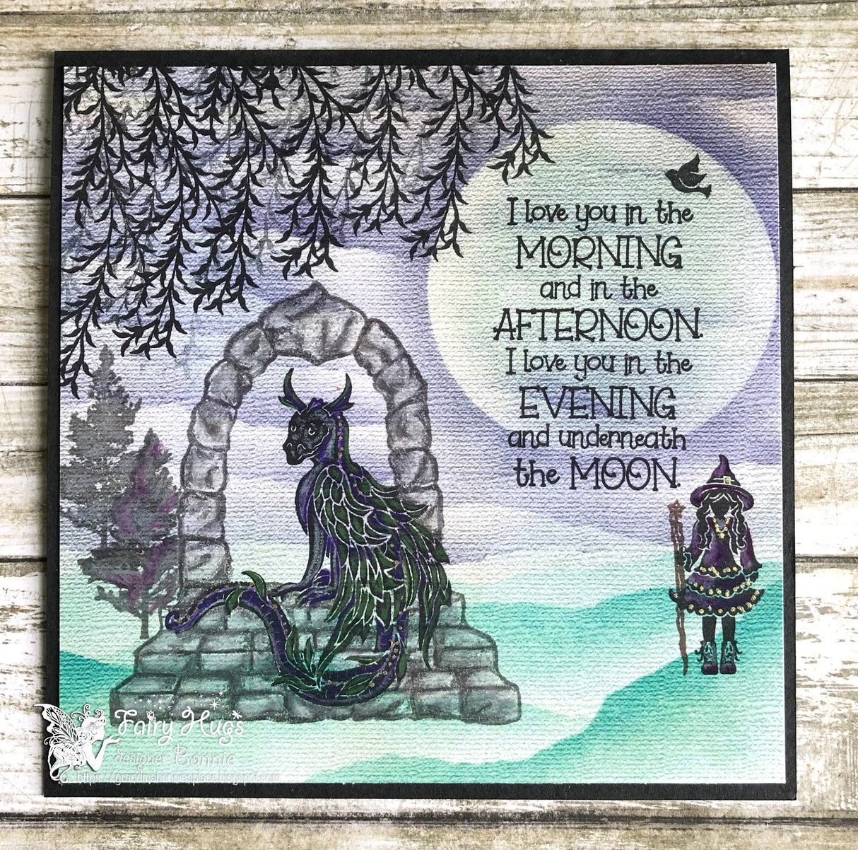 Fairy Hugs Stamps - Underneath The Moon