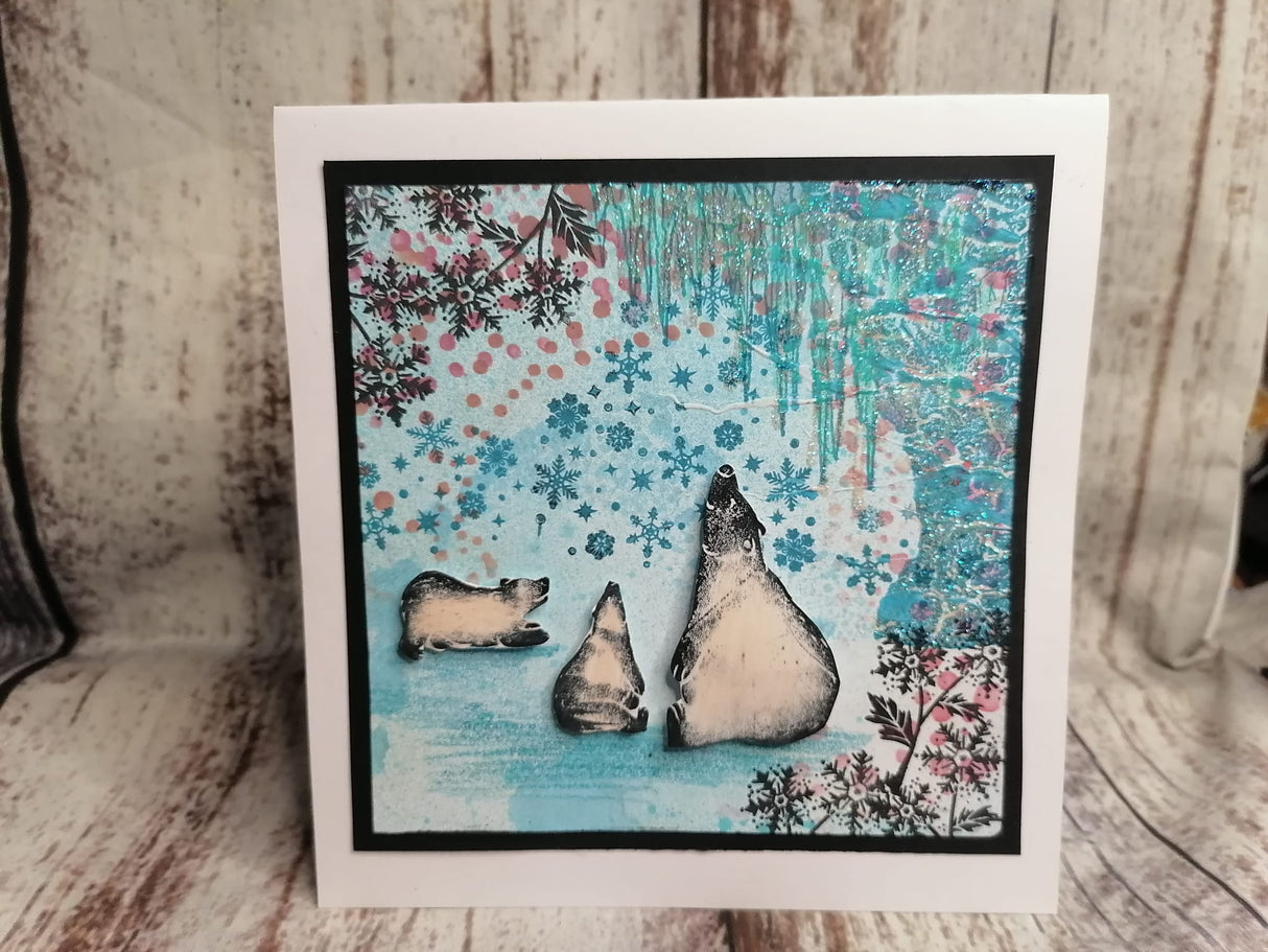 Fairy Hugs Stamps - Snowflake Flowers