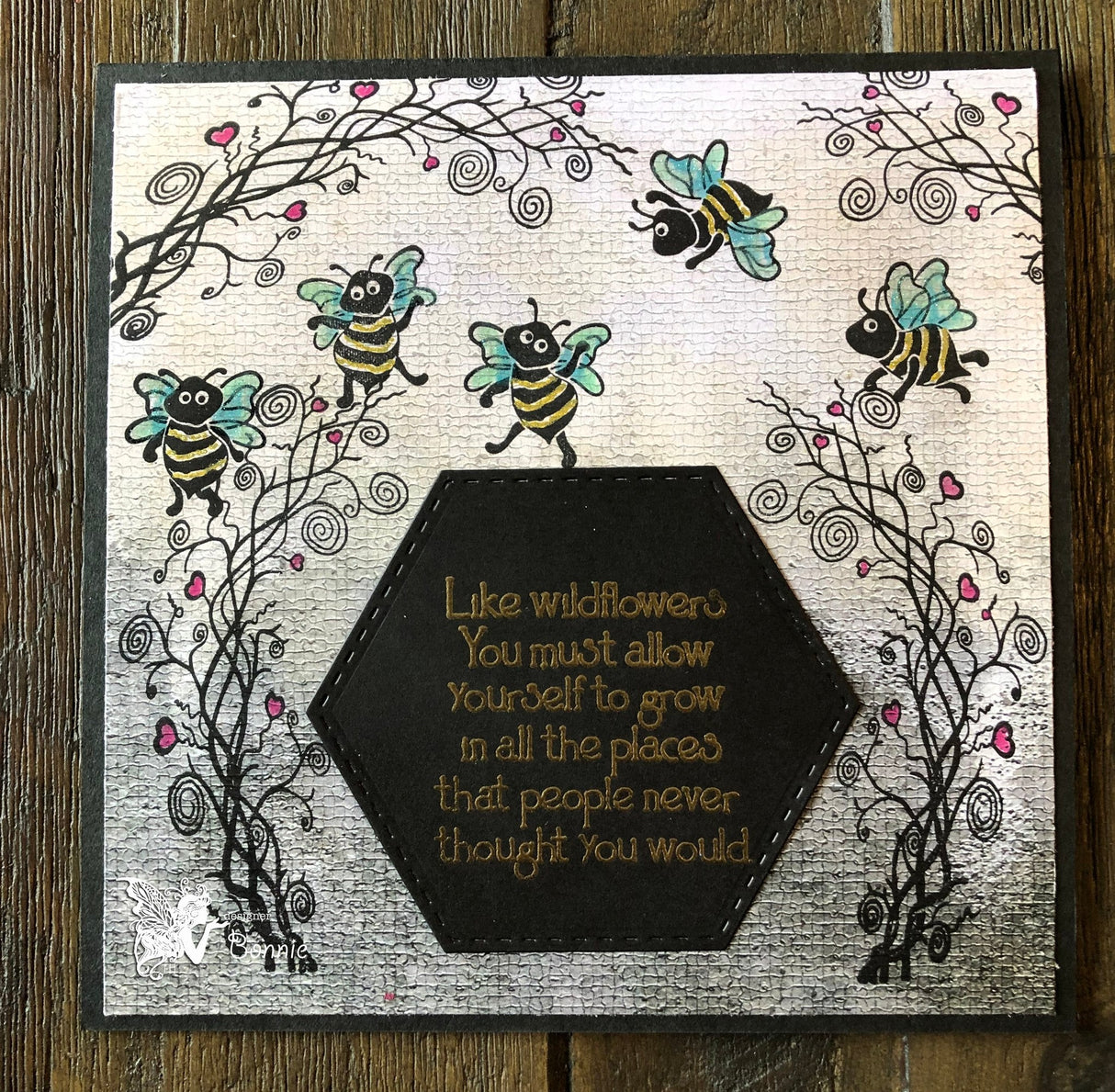 Fairy Hugs Stamps - Dancing Bees