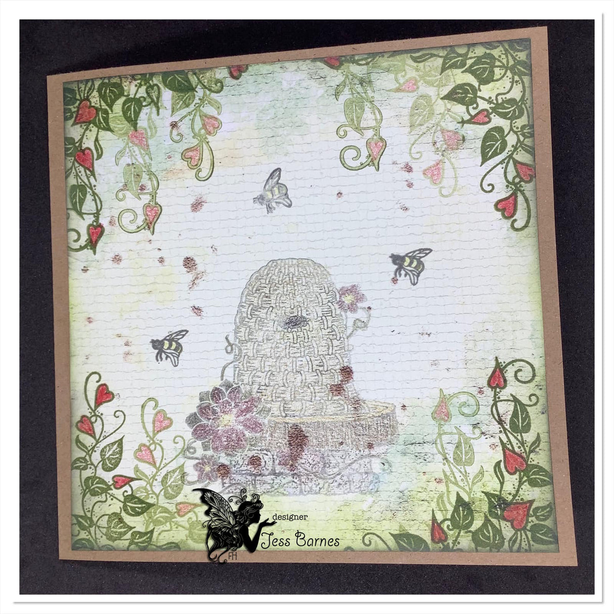 Fairy Hugs Stamps - Heart Vine Corners