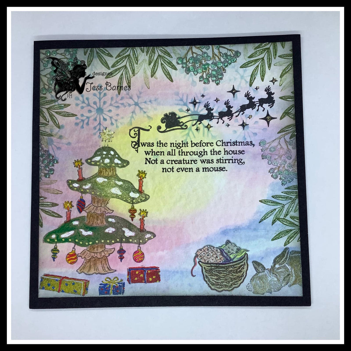 Fairy Hugs Stamps - Holiday Mushroom