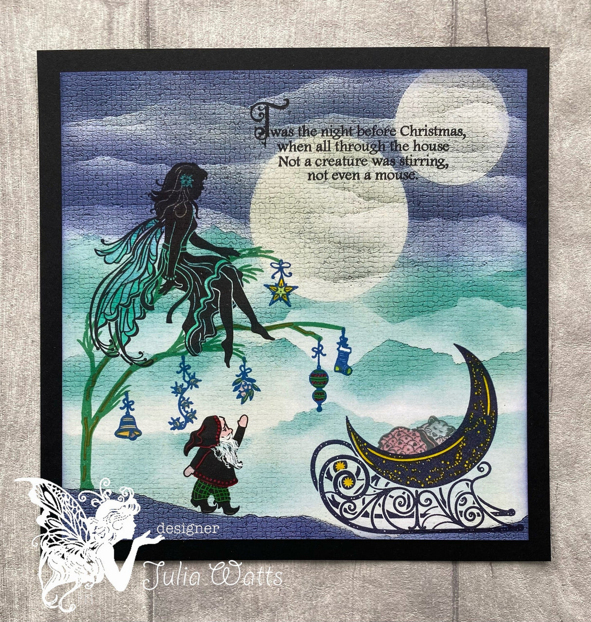 Fairy Hugs Stamps - Festive Branch