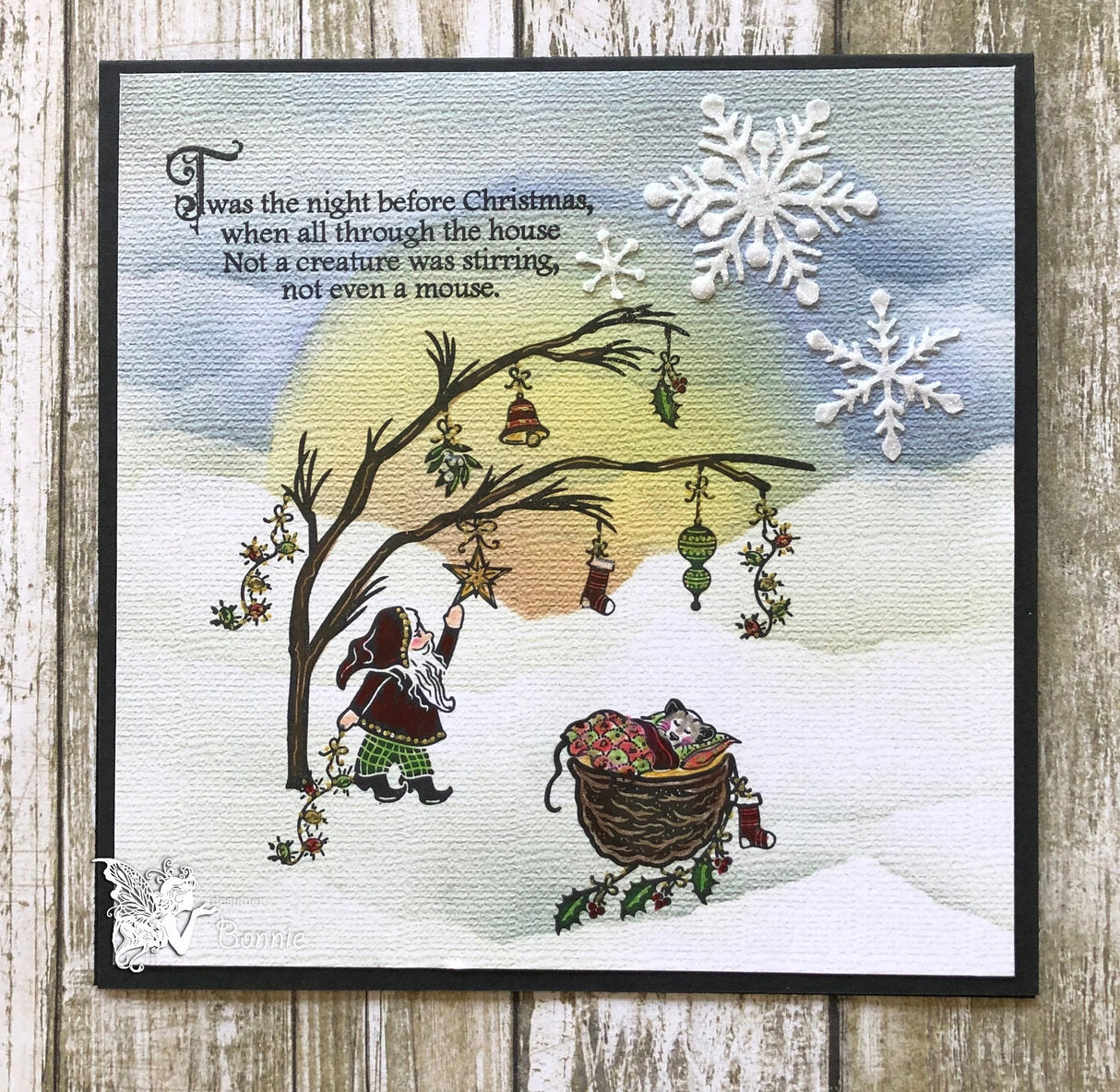 Fairy Hugs Stamps - Festive Branch
