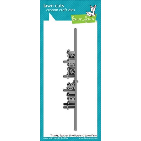 Lawn Fawn - Thanks, Teacher Line Border Die