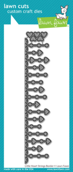 Lawn Fawn - Little Heart Strings Border Dies