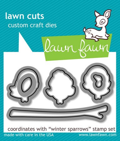 Lawn Fawn - Winter Sparrow Dies