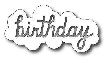 Memory Box - Dies - Birthday Cloud