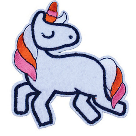 Patch / Applique - Sew / Iron - White Unicorn
