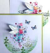 Pink Ink Designs A6 Clear Stamp Set - Fairy Mouse