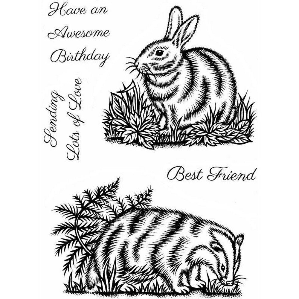 Sweet Dixie - Clear Stamps - Rabbit & Bager