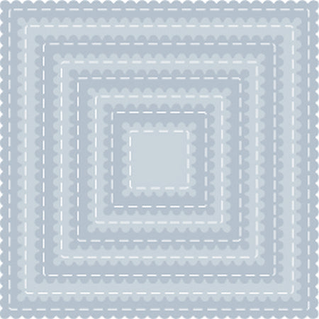TUTTI-420 Scalloped Stitched Nesting Squares