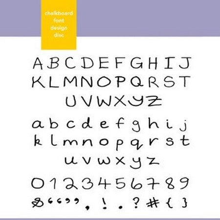 Xyron Design Discs - Chalkboard Font